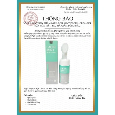 Sữa rửa mặt Dr.lacir chiết xuất phỉ - Da sạch sáng, giảm bóng dầu, giá 245k 6