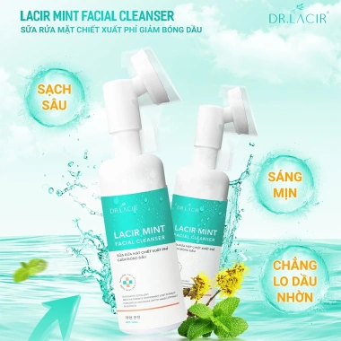 Sữa rửa mặt Dr.lacir chiết xuất phỉ - Da sạch sáng, giảm bóng dầu, giá 245k 7