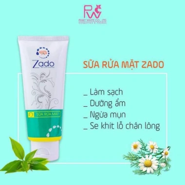 Sữa Rửa Mặt Dưỡng Trắng ZADO 100ml – Làm sạch sâu, không khô da, giá 79.050đ 2