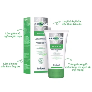Sữa Rửa Mặt Farmona Dermacos Anti Acne Deep Cleansing Gel 150ml - Sạch Sâu, Ngừa Mụn Da Dầu, Giá 325.000 VND 4