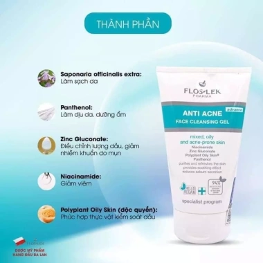 Sữa rửa mặt Floslek kiềm dầu sạch sâu 125ml-200ml - Giá giảm còn 299.000đ