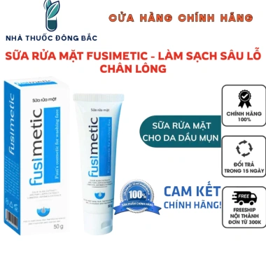 Sữa rửa mặt Fusimetic cho da dầu mụn - Làm sạch sâu, kiểm soát bã nhờn 50g Giá ưu đãi 79.000 VND