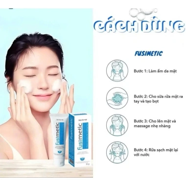Sữa rửa mặt Fusimetic cho da dầu mụn - Làm sạch sâu, kiểm soát bã nhờn 50g Giá ưu đãi 79.000 VND
