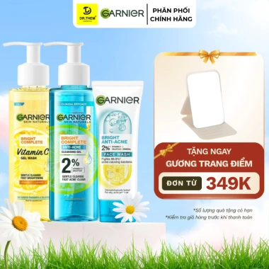 Sữa rửa mặt Garnier Bright Complete Anti-Acne Foam 100ml - Ngừa mụn, sáng da, giá chỉ 118.000 VND