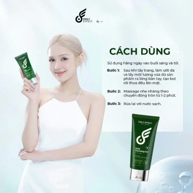 Sữa rửa mặt gel DAILY EFFECT 120ml - Làm sạch bụi bẩn, dầu nhờn, giảm giá 145k 4