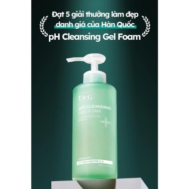 Sữa rửa mặt gel tạo bọt Dr.G pH Cleansing Gel Foam – Làm sạch sâu, cấp ẩm, da nhạy cảm – 299.000₫ 2