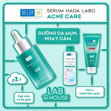 Sữa Rửa Mặt Hada Labo Acne Care Calming 80g dành cho da mụn nhạy cảm, giảm đỏ, làm dịu, chỉ 81.700đ 3