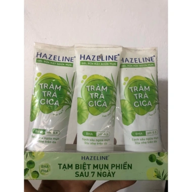 Sữa Rửa Mặt Hazeline Nghệ Hoa Cúc Tràm Trà 100g - Giá chỉ 58.000, giảm tới 27%