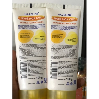 Sữa Rửa Mặt Hazeline Nghệ Hoa Cúc Tràm Trà 100g - Giá chỉ 58.000, giảm tới 27%