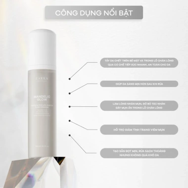 Sữa Rửa Mặt Hoa Cúc Tạo Bọt Sẵn ZAKKA NATURALS 185ml - Dịu Nhẹ, Dành Cho Da Nhạy Cảm, Giảm Giá 169.000₫