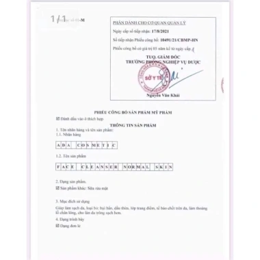 Sữa rửa mặt hỗn hợp kiềm dầu ADA GROUP không bọt 120g dịu nhẹ an toàn 229.000 VND 6 Sữa rửa mặt hỗn hợp kiềm dầu ADA GROUP không bọt 120g dịu nhẹ an toàn 229.000 VND 6