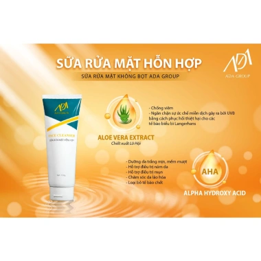 Sữa rửa mặt hỗn hợp kiềm dầu ADA GROUP không bọt 120g dịu nhẹ an toàn 229.000 VND 8 Sữa rửa mặt hỗn hợp kiềm dầu ADA GROUP không bọt 120g dịu nhẹ an toàn 229.000 VND 8