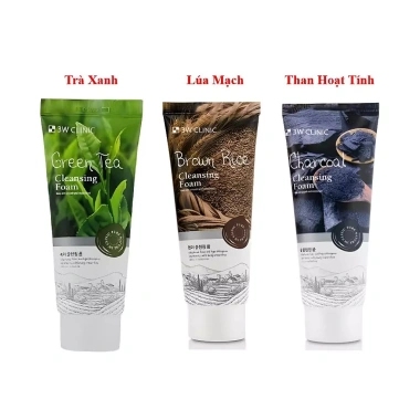 Sữa Rửa Mặt Kiềm Dầu Giảm Mụn 3W Clinic Trà Xanh 100ml - Giá chỉ 30.379 VND 3