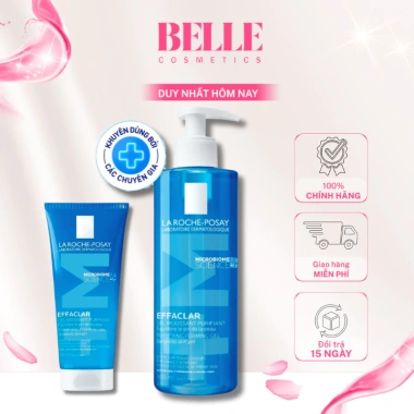 Sữa rửa mặt La Roche-Posay Effaclar Foaming Gel - Làm sạch dịu nhẹ, phù hợp da dầu mụn nhạy cảm, 145.000₫