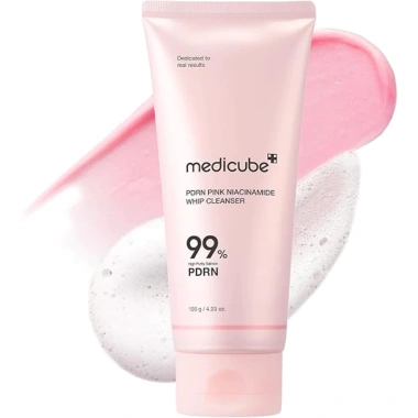 Sữa Rửa Mặt Medicube PDRN Pink Niacinamide 120g Làm sáng da, bọt mịn cho da nhạy cảm, chỉ 320.000 VND