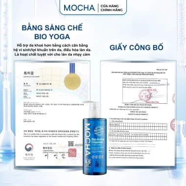 Sữa Rửa Mặt Mocha Bio Active Cleanser 300ml - Dịu Nhẹ Lành Tính, Cho Da Dầu Mụn Nhạy Cảm - 328.000 VND