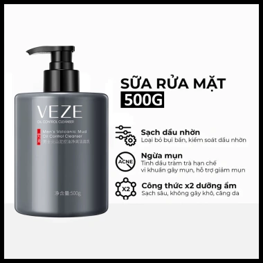 Sữa rửa mặt nam 500ml - Trắng da, giảm mụn, kiểm soát dầu, dưỡng ẩm sâu 8