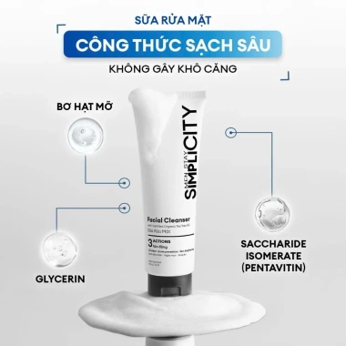 Sữa rửa mặt nam Men Stay Simplicity 100g - Sạch dầu nhờn, ngừa mụn, giá 149k 2