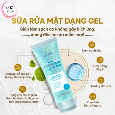 Sữa rửa mặt Nước Biển Sâu Jeju + Tảo Lá Tiên 100ml – Làm sạch sâu, da sáng mịn, giảm giá 59.500₫