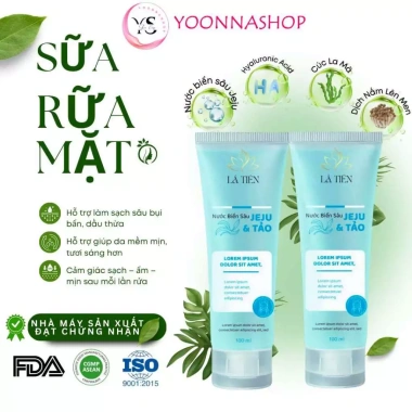 Sữa rửa mặt Nước Biển Sâu Jeju + Tảo Lá Tiên 100ml – Làm sạch sâu, da sáng mịn, giảm giá 59.500₫