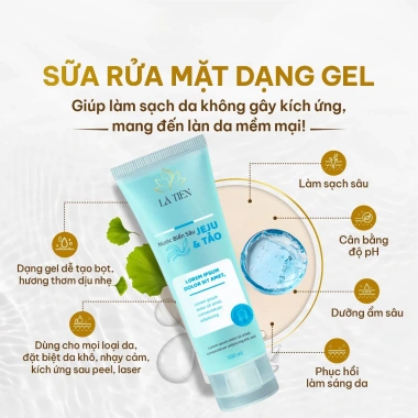 Sữa rửa mặt Nước Biển Sâu Jeju + Tảo Lá Tiên 100ml – Làm sạch sâu, da sáng mịn, giảm giá 59.500₫ 10 Sữa rửa mặt Nước Biển Sâu Jeju + Tảo Lá Tiên 100ml – Làm sạch sâu, da sáng mịn, giảm giá 59.500₫ 10