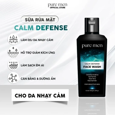 Sữa rửa mặt Pure Men nam - Làm sạch sâu, tẩy da chết, kiểm soát da nhờn mụn, 100ml/175ml, 129k