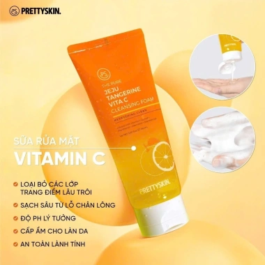 Sữa Rửa Mặt Quýt Jeju Tangerine Vita C Foam 150ml - Sáng Da, Giá 265k