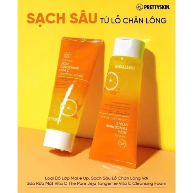 Sữa Rửa Mặt Quýt Jeju Tangerine Vita C Foam 150ml - Sáng Da, Giá 265k