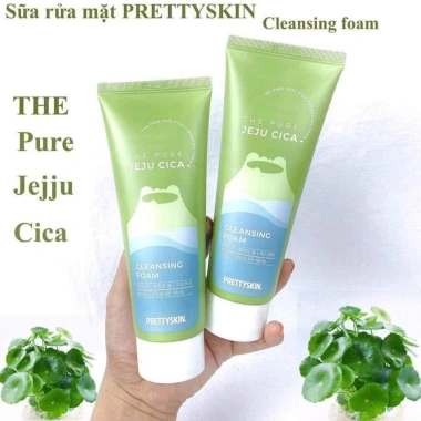 Sữa rửa mặt Rau Má tạo bọt nhẹ PrettySkin Jeju Cica 150ml – Giá 240.000đ giảm từ 290.400đ 2