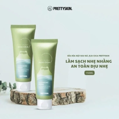 Sữa rửa mặt Rau Má tạo bọt nhẹ PrettySkin Jeju Cica 150ml – Giá 240.000đ giảm từ 290.400đ 7