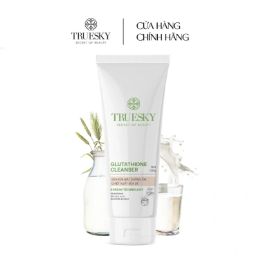 Sữa Rửa Mặt Rau Má Truesky 50gr - Ngừa mụn, kiềm dầu, tẩy tế bào chết, sáng da cho tuổi dậy thì