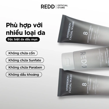Sữa rửa mặt REDD 100g – Làm sạch sâu, giảm mụn, sáng da, loại bỏ dầu nhờn – 162k