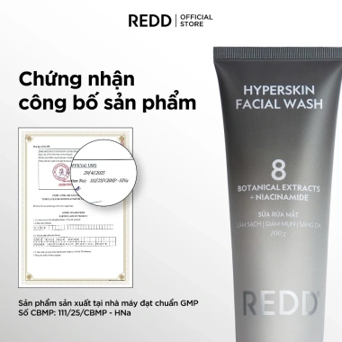 Sữa rửa mặt REDD 100g – Làm sạch sâu, giảm mụn, sáng da, loại bỏ dầu nhờn – 162k