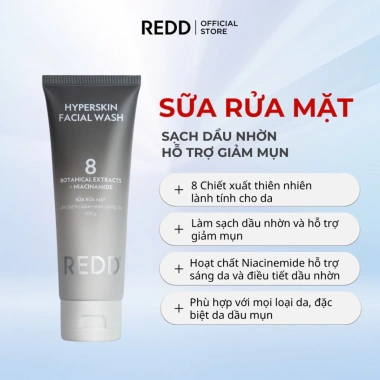 Sữa rửa mặt REDD 100g – Làm sạch sâu, giảm mụn, sáng da, loại bỏ dầu nhờn – 162k