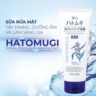 Sữa Rửa Mặt Reihaku Hatomugi Nhật Bản - Dưỡng ẩm và Làm Sạch Sâu, Giá ưu đãi 60.800 VND