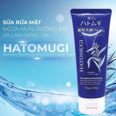 Sữa Rửa Mặt Reihaku Hatomugi Nhật Bản - Dưỡng ẩm và Làm Sạch Sâu, Giá ưu đãi 60.800 VND