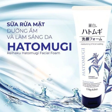 Sữa Rửa Mặt Reihaku Hatomugi Nhật Bản - Dưỡng ẩm và Làm Sạch Sâu, Giá ưu đãi 60.800 VND 6 Sữa Rửa Mặt Reihaku Hatomugi Nhật Bản - Dưỡng ẩm và Làm Sạch Sâu, Giá ưu đãi 60.800 VND 6