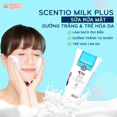 Sữa rửa mặt Scentio Milk Plus Whitening Q10 – Tạo bọt trắng da, chỉ 88.000₫ 4