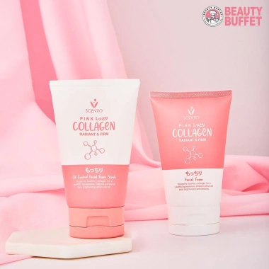 Sữa rửa mặt Scentio Pink Collagen Radiant & Firm 100ml - Kiểm soát dầu, làm sạch sâu, da săn chắc, giảm còn 169k
