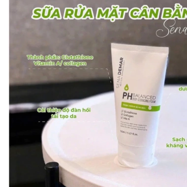 Sữa rửa mặt Sena Demar PH Balanced Deep Cleansing Foam 150ml - 2-5 hộp, cân bằng pH, giảm giá 240.000₫ 5