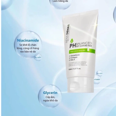Sữa rửa mặt Sena Demar PH Balanced Deep Cleansing Foam 150ml - 2-5 hộp, cân bằng pH, giảm giá 240.000₫ 7