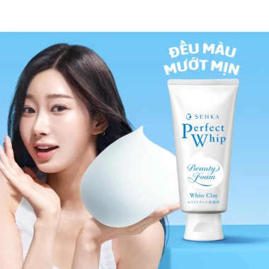Sữa rửa mặt Senka Perfect White Clay 120g tạo bọt, làm trắng da, chỉ 70.560₫ 2