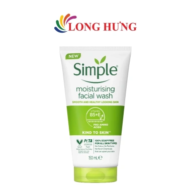 Sữa rửa mặt Simple Moisturising 150ml - Dưỡng ẩm, làm sạch sâu, chỉ 139.000đ 6
