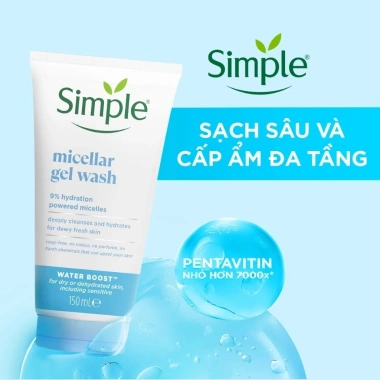 Sữa Rửa Mặt Simple Refreshing 150ml - Dưỡng nhẹ da dầu mụn, da nhạy cảm, giảm mụn, giá chỉ 118.000 VND 3