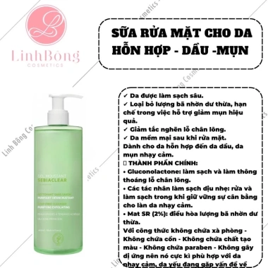 Sữa rửa mặt SV cho da hỗn hợp, kiểm soát dầu và mụn 400ml - Giá ưu đãi 109.000đ