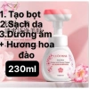 Sữa rửa mặt tạo bọt 230ml hương hoa đào - Làm sạch sâu, không hộp, giảm giá 22.000