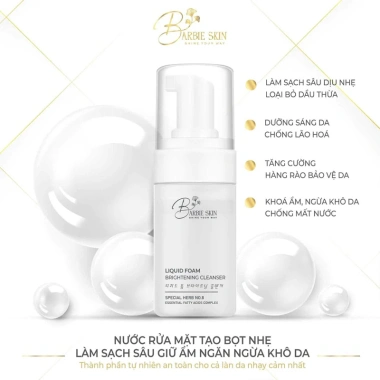 Sữa rửa mặt tạo bọt Barbie Skin - Sạch sâu, dịu nhẹ, giá ưu đãi 260.000đ