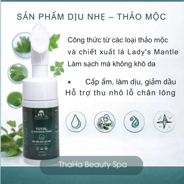 Sữa Rửa Mặt Tạo Bọt Đầu Cọ MH Beauty Spa - Làm sạch sâu, cấp ẩm, dịu da, ngừa kích ứng 150k