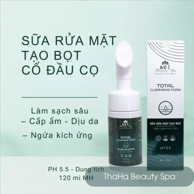 Sữa Rửa Mặt Tạo Bọt Đầu Cọ MH Beauty Spa - Làm sạch sâu, cấp ẩm, dịu da, ngừa kích ứng 150k