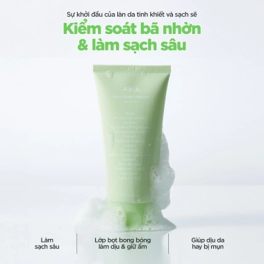 Sữa rửa mặt tạo bọt Diếp Cá Abib 150ml - Dịu nhẹ, không kích ứng, chỉ 350.000